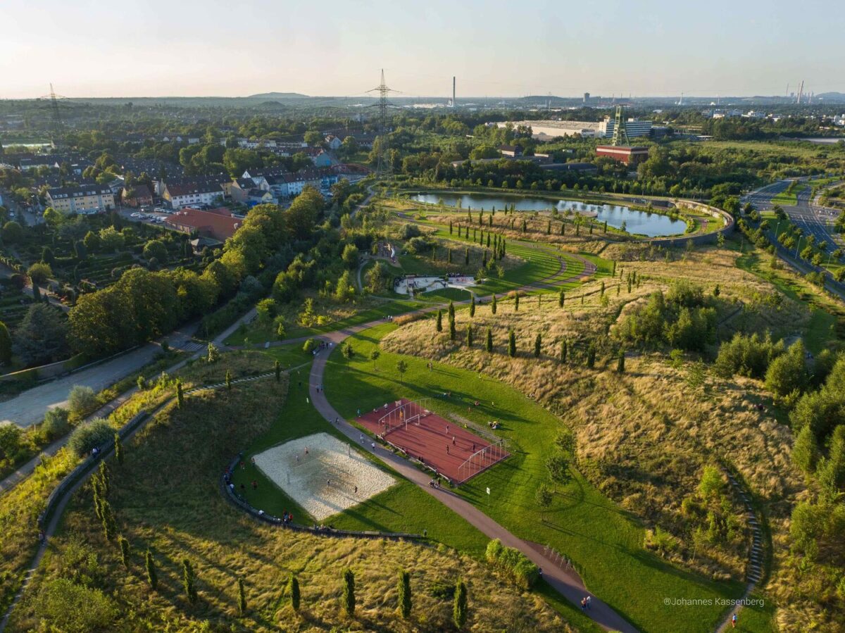 Aerial view Krupp-Park Essen