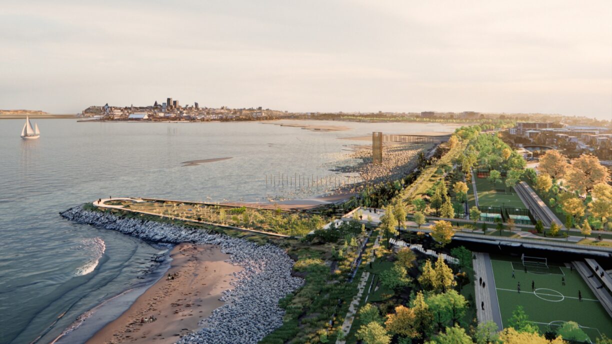 Shoreline Saint Laurent River
