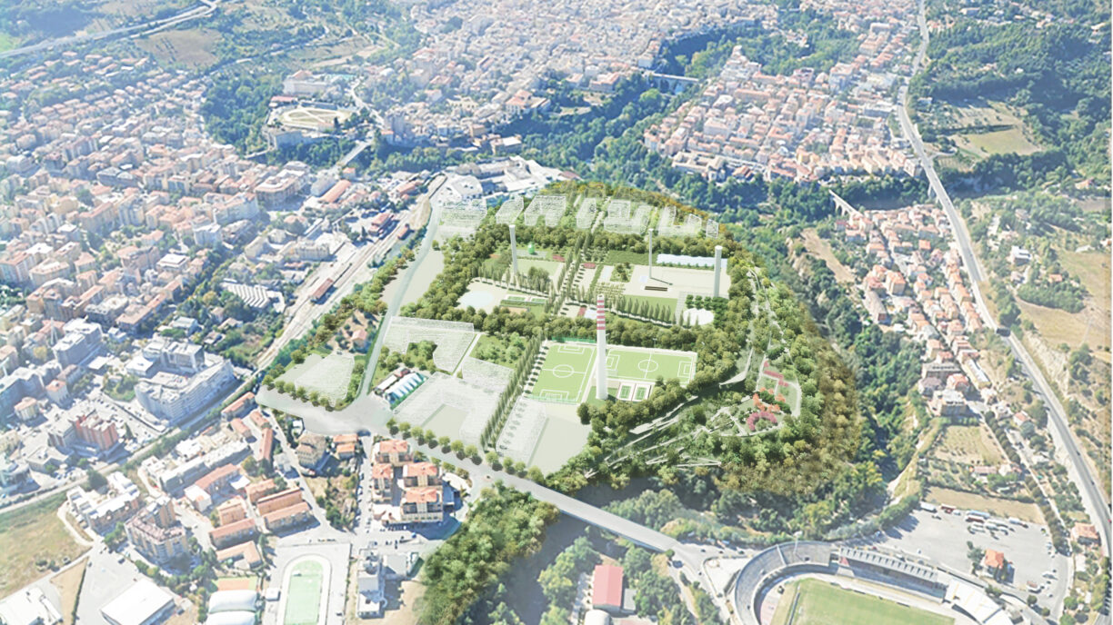 view from the sky of a landscape