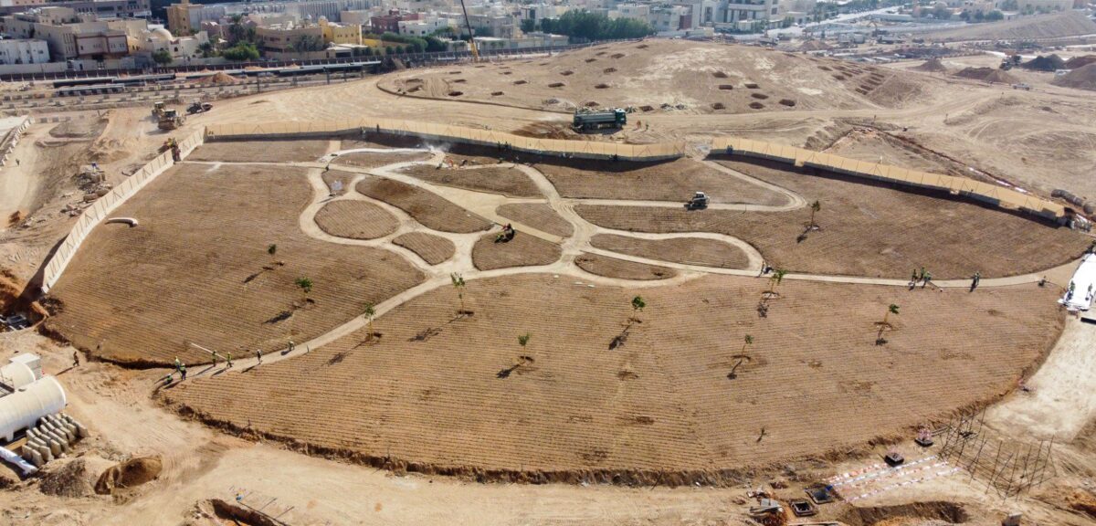 a section of a construction site