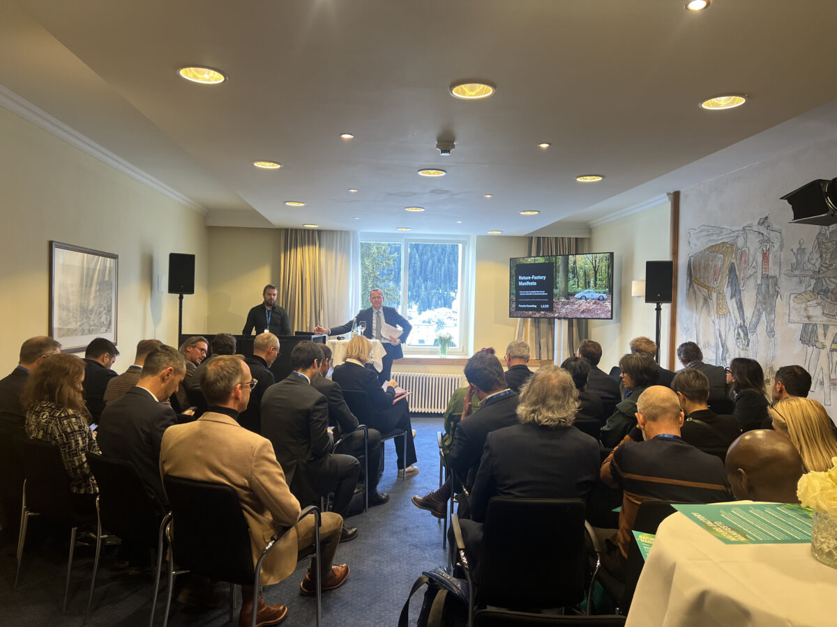 an audience in a room