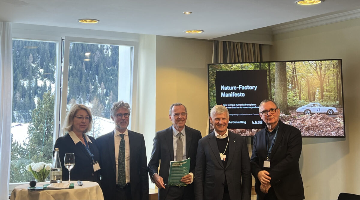 a group of people standing