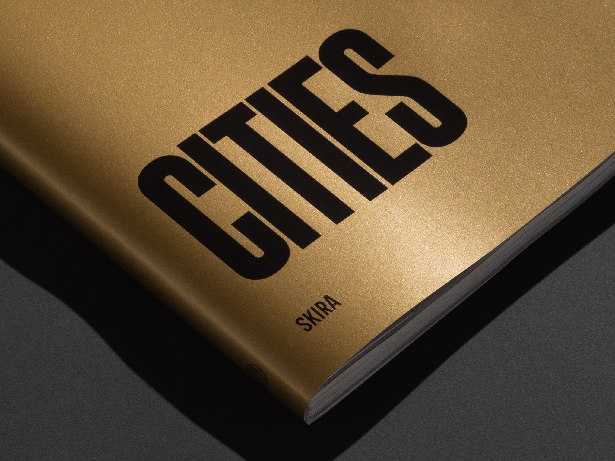 the corner of a cover of a book