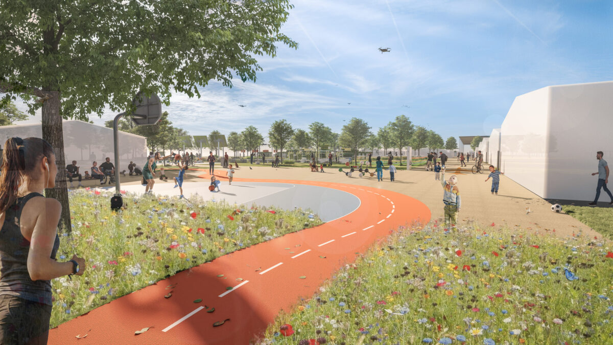 render landscape aerocampo