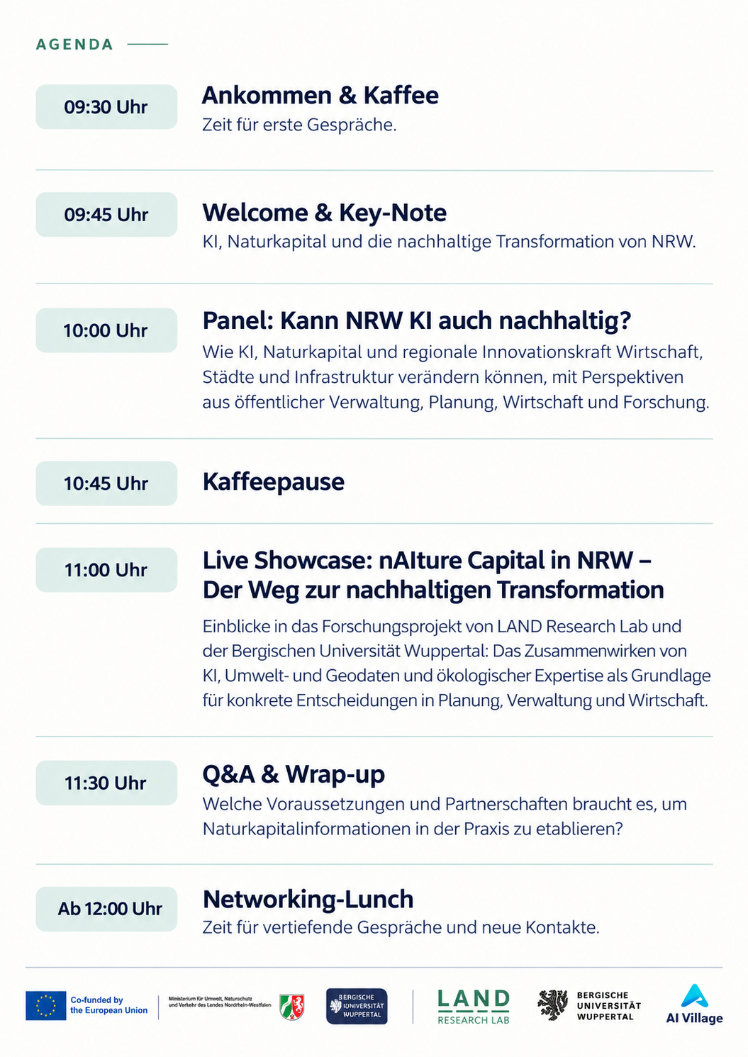 nAiture_KI x Natur_AI Village_Event Agenda